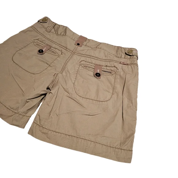 Union Bay Lightweight Shorts Tan Beige 100% Cotton Size 9 - Picture 6 of 14